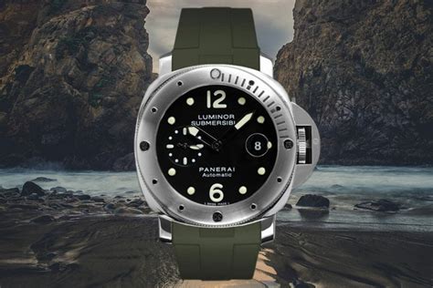 military green panerai rubber band for sale|panerai rubber strap 22mm.